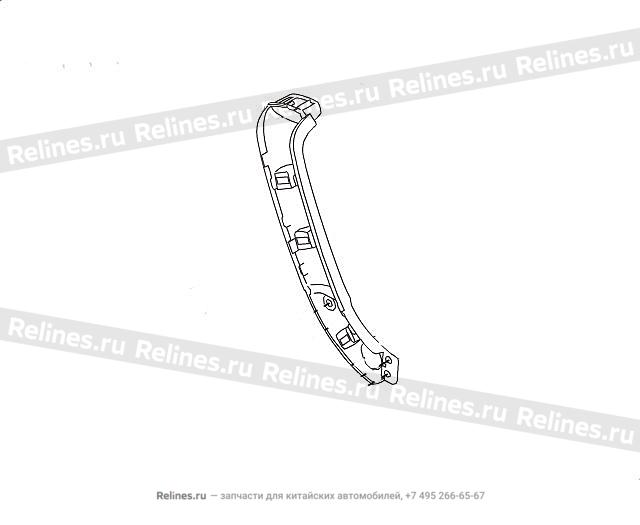 Mounting base FR door handle RH - 610201***09AE3