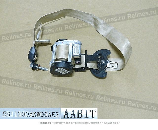 FR seat belt assy RH