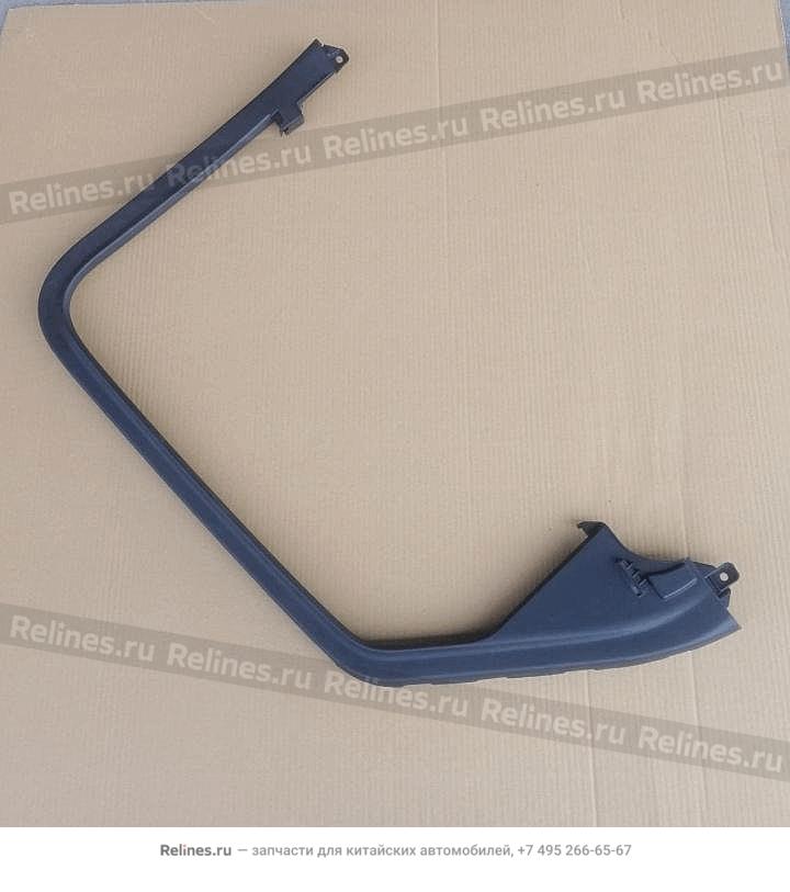 Strip assy-lh RR door frame trim