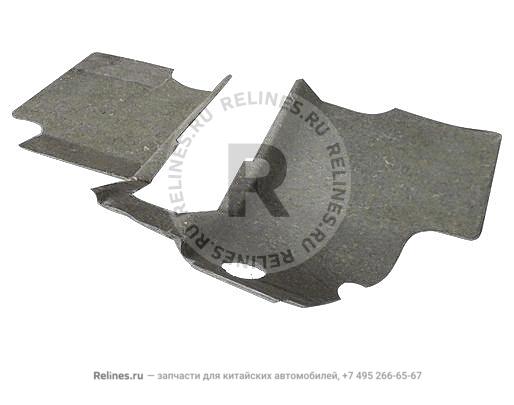 Shock absorbing gasket FR - FR floor