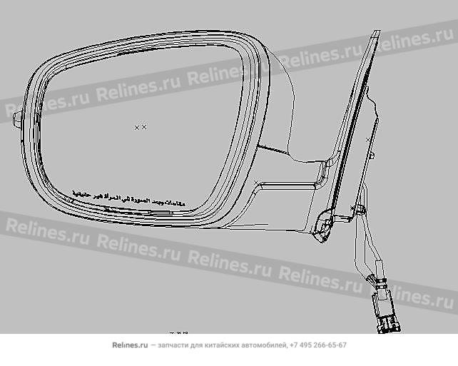 Зеркало заднего вида левое T1E - 60100***AADQJ
