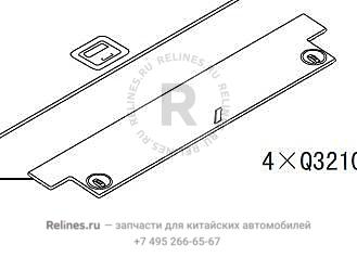 RR cover luggage compartment cover