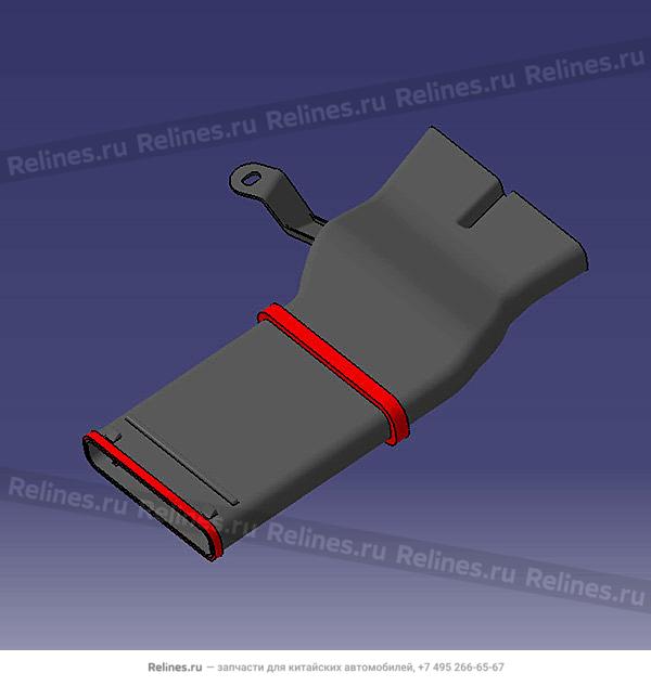 Vent pipe-rr foot LH - T21-***070