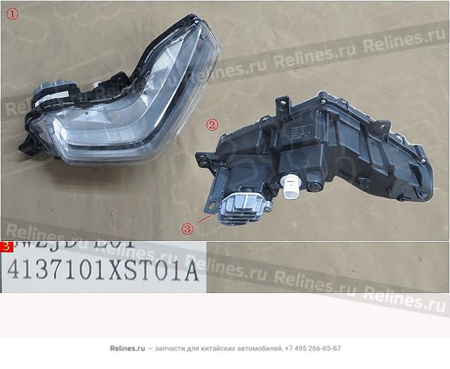 Фара дневных ходовых огней правая - 41371***T01A