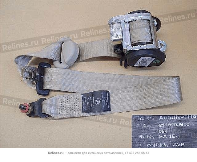 FR seat belt assy RH - 581102***0-0084