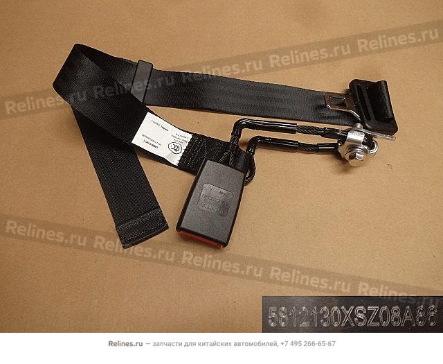 Back mid seat two point belt with lock a - 581213***08A86