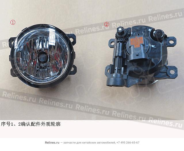 Фара противотуманная передняя левая