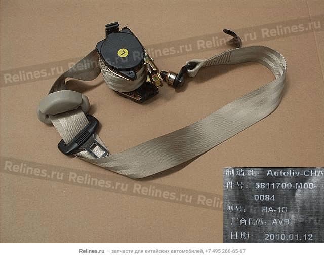 FR seat belt assy LH - 581170***0-0084