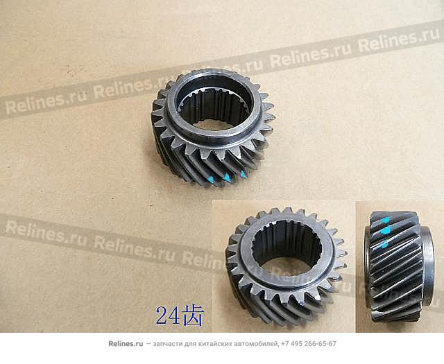 Шестерня КПП 4/4 5-й передачи вторичного вала дизель (24 зуба) - ZM001A***1245-1