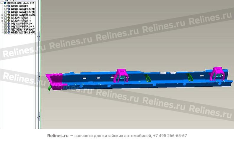 Усилитель порога правый - 50420***0C15