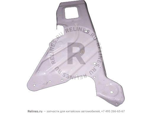 Support plate - front wheel apron RH