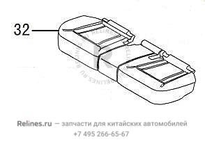 Cushion assy,RR row seat