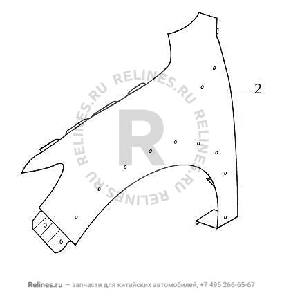 Крыло левое - 84031***W04A