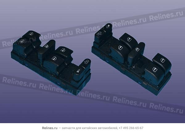 Регулятор стекла, переключатель водителя - J52-***130