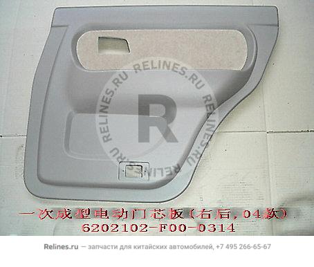 INR trim panel-rr door RH(04 light coff) - 620210***0-0314