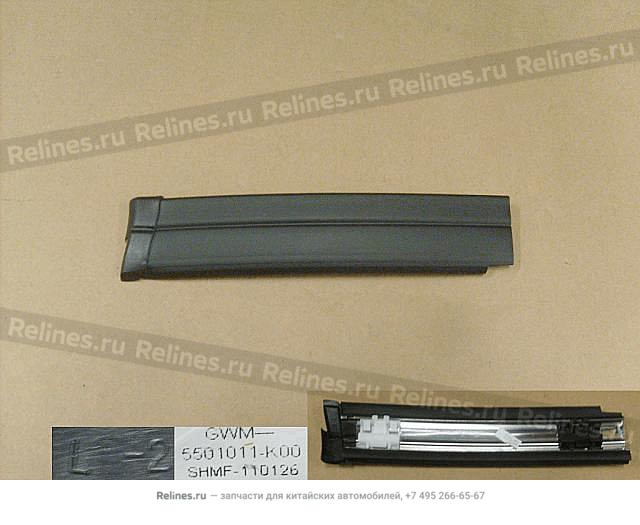 Roof garnish strip LH(short) - 55010***00XA