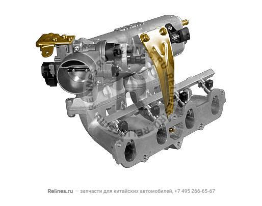 Inlet manifold with throttle body and fuel rail as - 480ED-***001BA