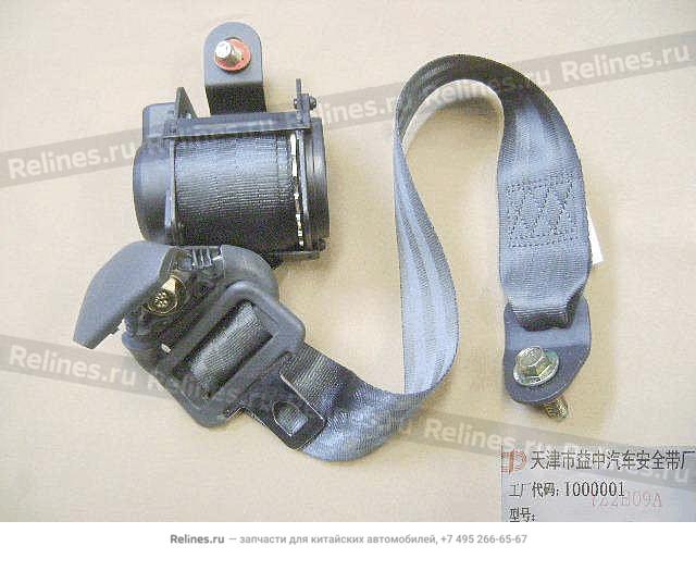 Seat belt assy RR(gray three point buckl - 581104***1-1214