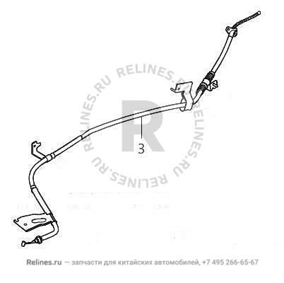 Трос ручника правый