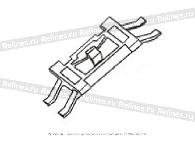 Garnish strip UPR seat assy FR windsh - 52063***V08A