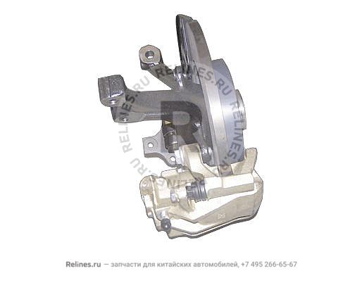 Ступица передняя в сборе левая (без ABS)