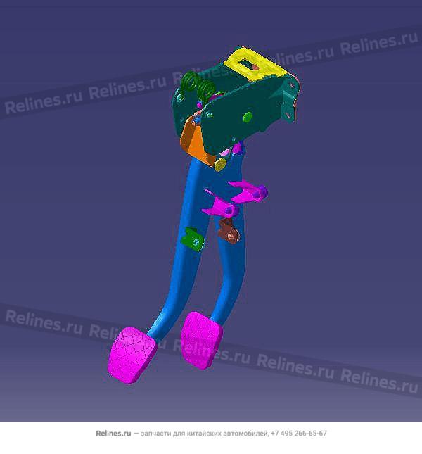 Педаль сцепления в сборе T15/J68/T18/T1A/T19/T1E - T15-***010