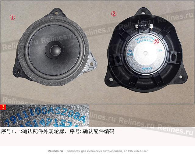 Full frequency speaker assy