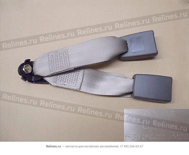 Seat belt w/buckle assy-rr mid seat - 5812***M00