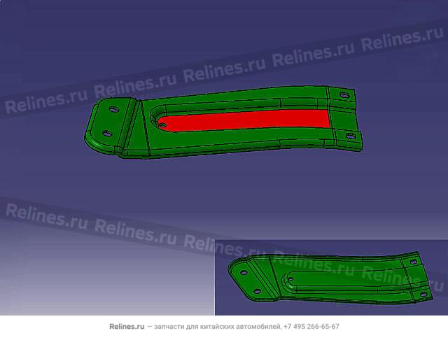 Reinf plate-trans mount support LH - 51010***W09A