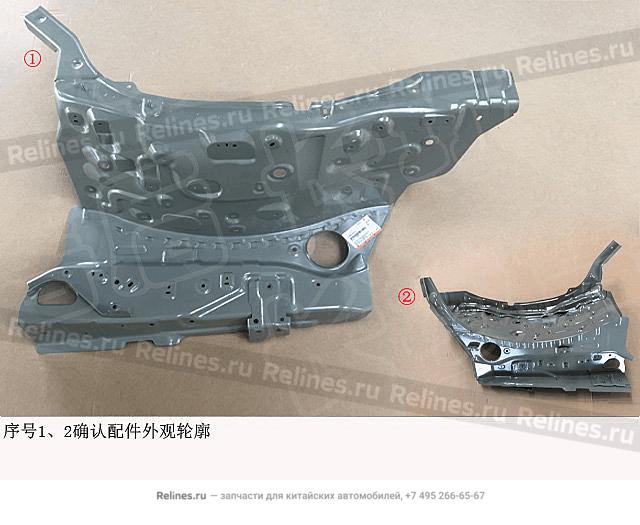 Элемент крыла кузовной правый