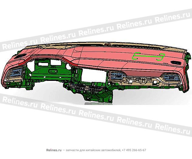 Накладка приборной панели верхняя - 530610***00A8P