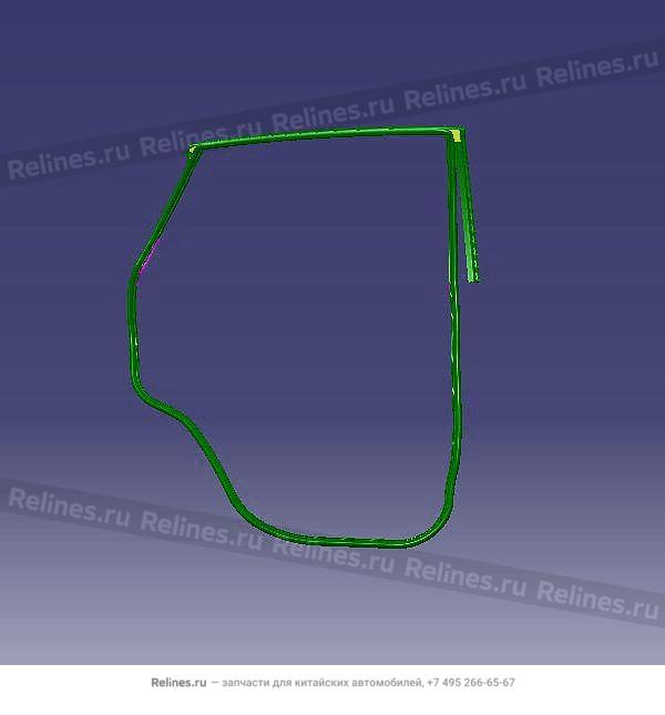 Уплотнитель двери задней левой