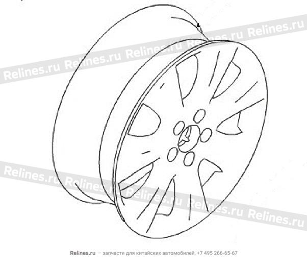 Wheel rim assy - 31011***W09A