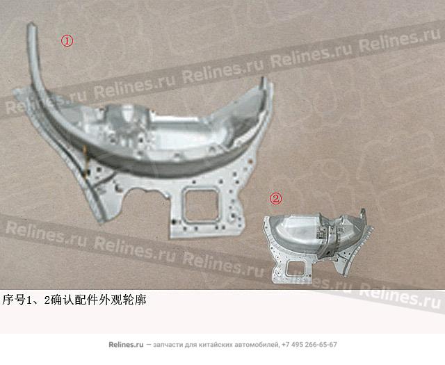 Rear wheel cover assy