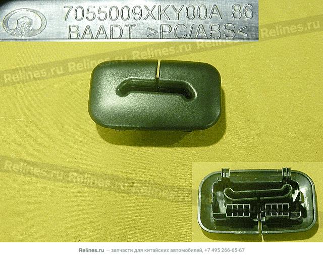 Otr cover plate,RR seat belt exit port