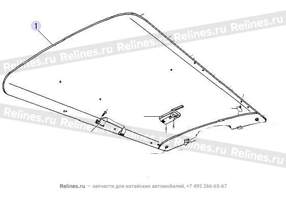 Roof liner(sunroof vcd)