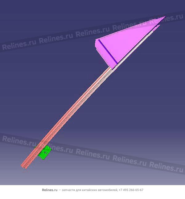 Guide rail rdr glass RR as RH - T15-***340