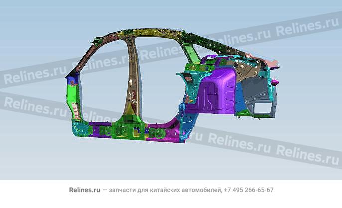 Боковина кузова правая M1E - 50200***AADYJ