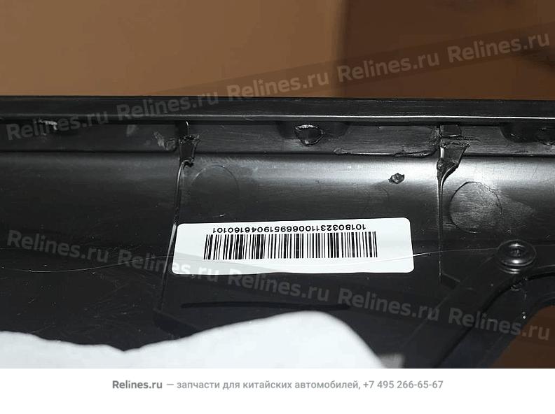 RR door trim assy. (black)