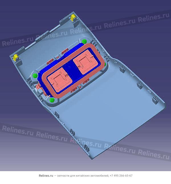 Панель дефлекторов для задних пассажиров - T15-5***50BA