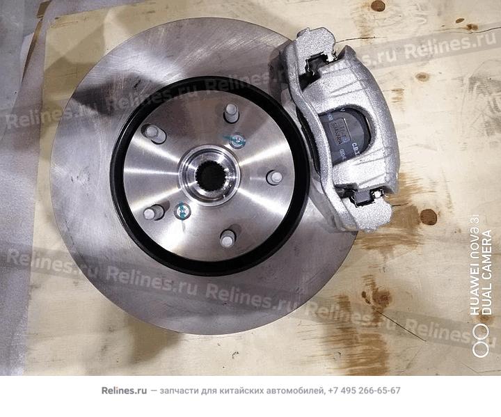 RF disc brake & steering knuckle assy