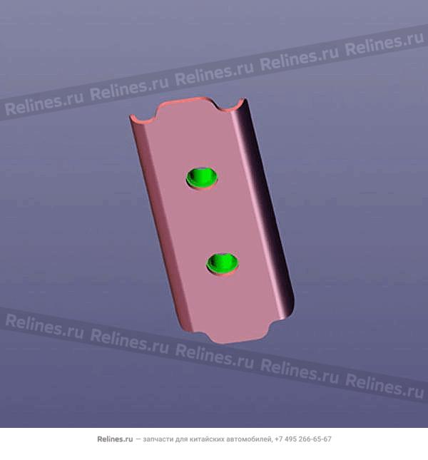 Guide block mounting plate assembly