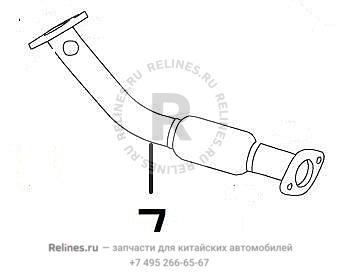 Труба выхлопная - 12031***W03A