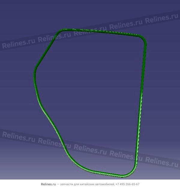 Уплотнитель задней левой двери