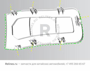 Cover-rh c pillar LWR - 605***200