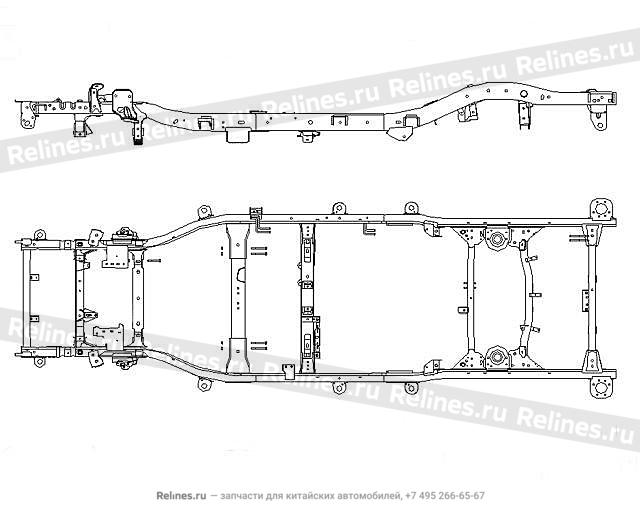 Frame weldment assy - 28010***08-D1