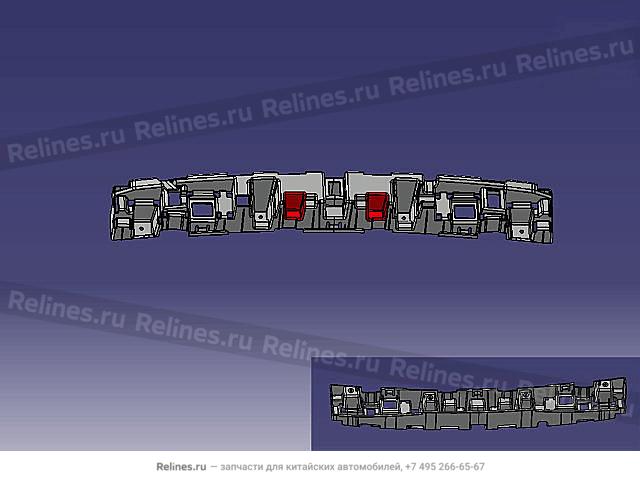 Каркас бампера заднего центральный - 28043***W09A