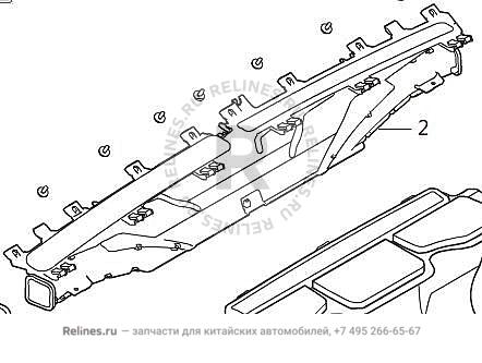 FR defrost air duct