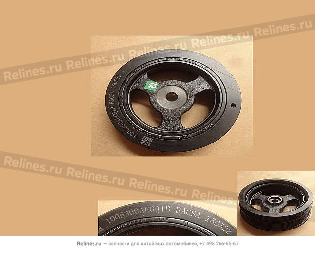 Shock absorption pulley-crankshaft - 10053***G01B