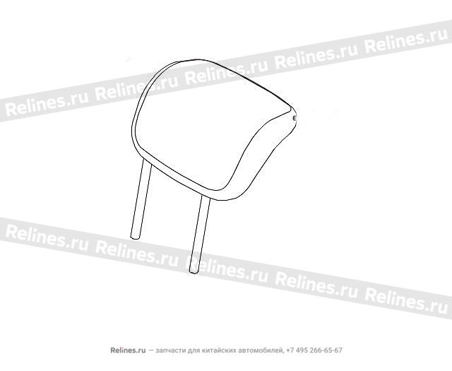 Mid seat headrest assy - 700810***08AD7